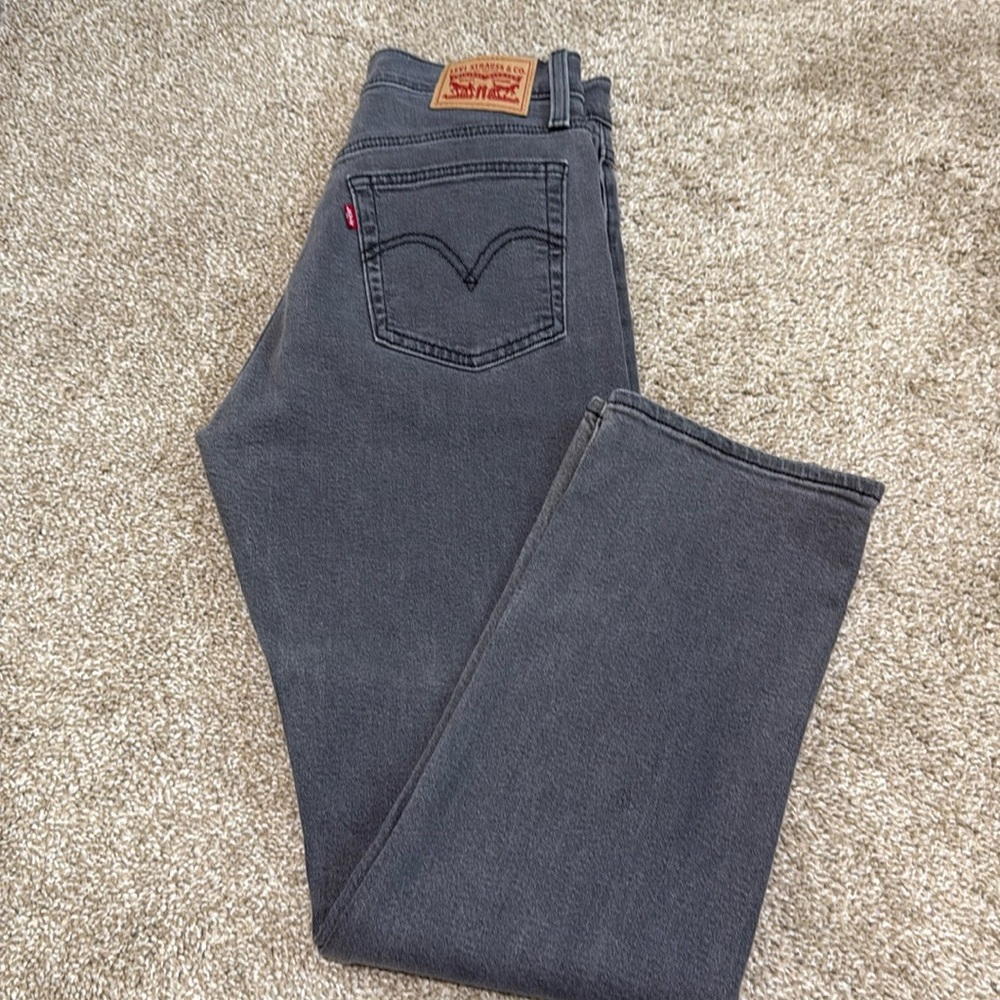 Levi’s Wedgie Straight Jeans Charcoal Women’s Size 28